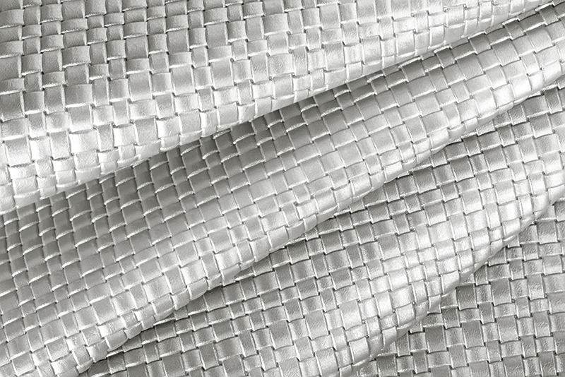 Metallic leather : silver silver Magnetic Braided - Customization F. KOOIJMAN Paris